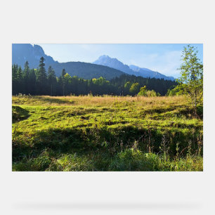 Green Mountain Meadow – Wild Nature Romania Acrylic Sign