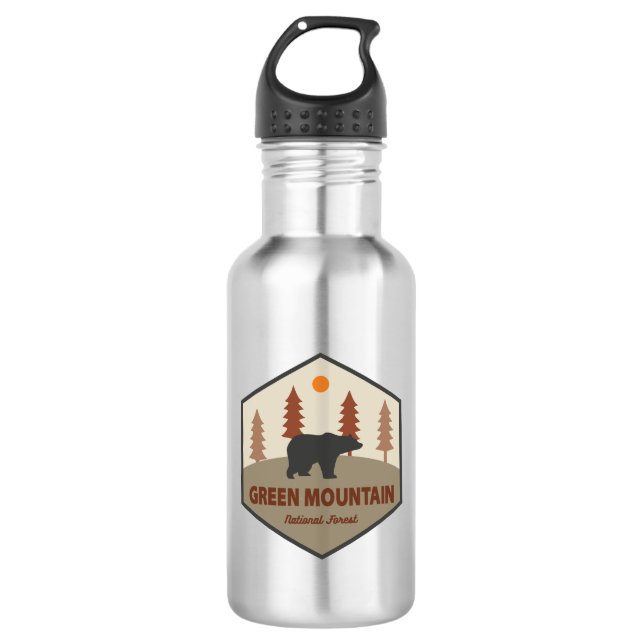 Green Mountain National Forest Bear 532 Ml Water Bottle (Front)
