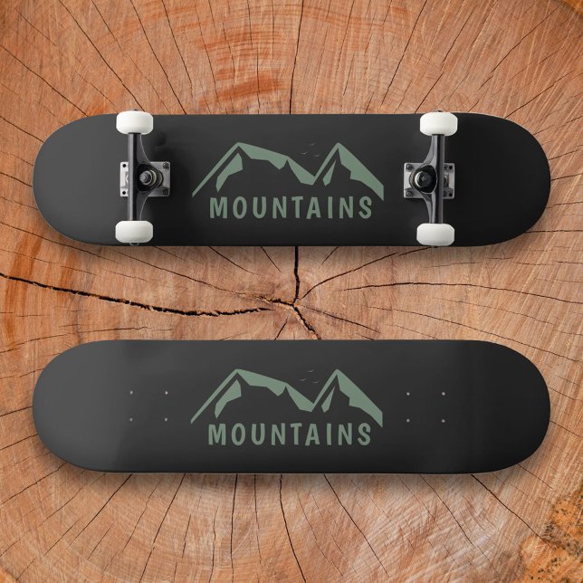 Green Mountains Black Skateboard (Green Mountains Black Skateboard)