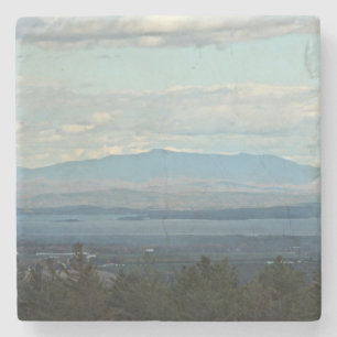 Green Mountains Stone Coaster