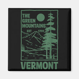 Green Mountains Vermont Family Vacation Hiking Magnet