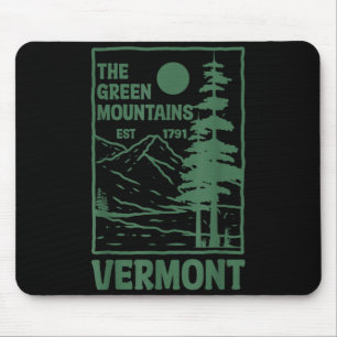 Green Mountains Vermont Family Vacation Hiking Mouse Pad