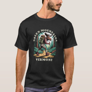 Green Mountains Vermont VT Mountains Hiking Trail T-Shirt