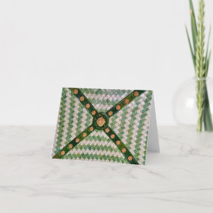 Green Mozaic Sant Pau Barcelona Thank You Card
