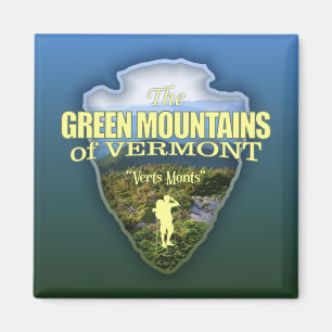 Green Mtns (arrowhead) Magnet