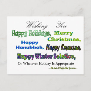 Green Multi holiday greetings