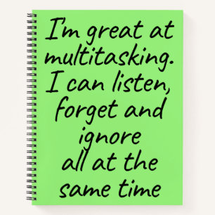 Green Multitasking Notebook