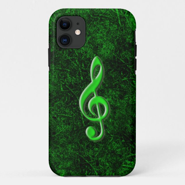 Green Music Note Symbol iPhone 5 Case (Back)