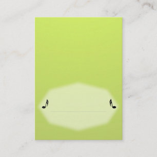 Green Music Place Card