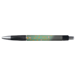 Green Musical Notes & Autumn Leaves Pen