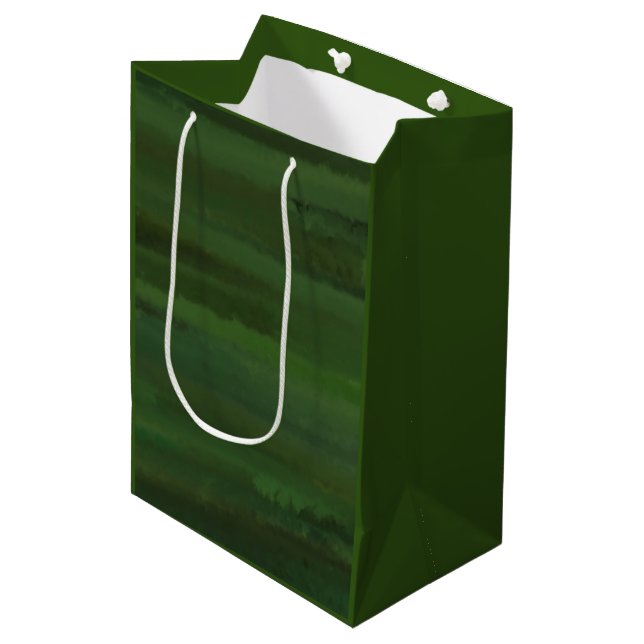 Green My Favourite Colour Medium Gift Bag (Front Angled)