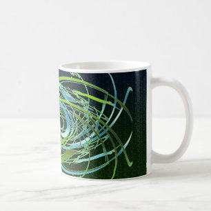 Green n Blue Swirls Coffee Mug