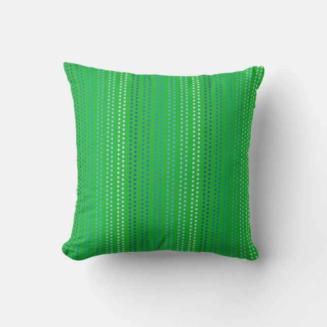 Green n Yellow w Changeable Background Colour Cushion (Front)