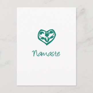 Green Namaste Postcard