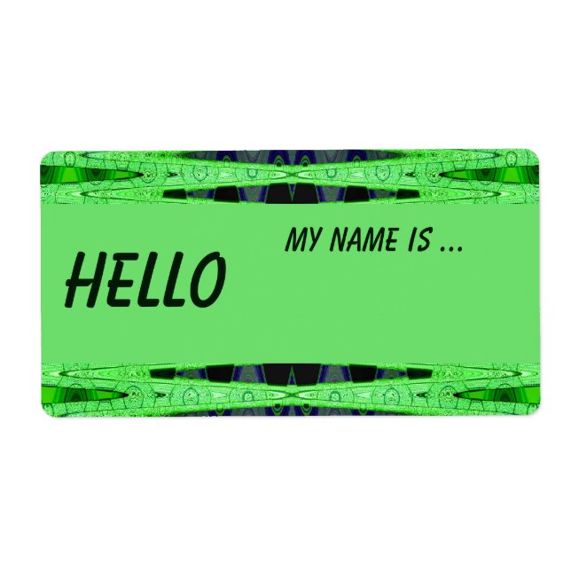 green name badge (Front)
