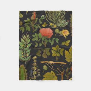 Green Nature Cactus Fleece Blanket