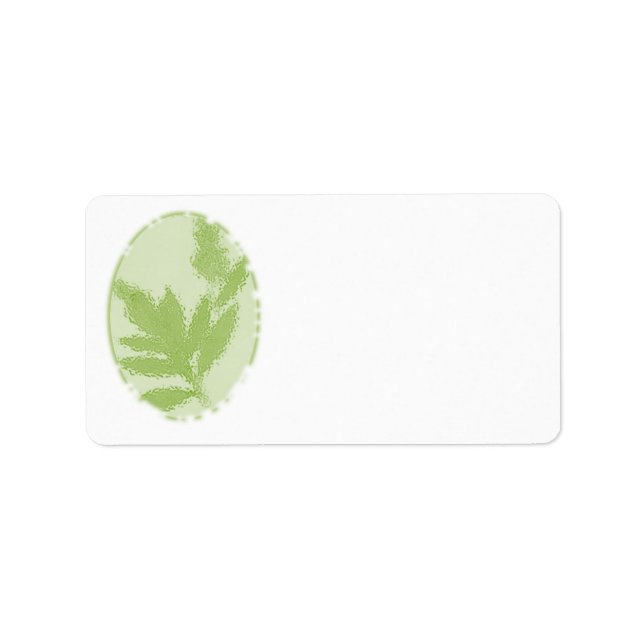 Green, Nature Themed Address Labels (Front)