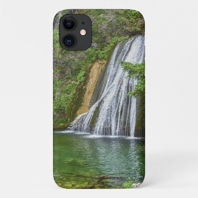 Green Nature Waterfall Case-Mate iPhone Case (Back)