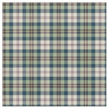 Green, Navy Blue and Cream Plaid