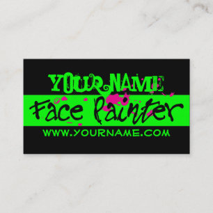 Green Neon Business Card