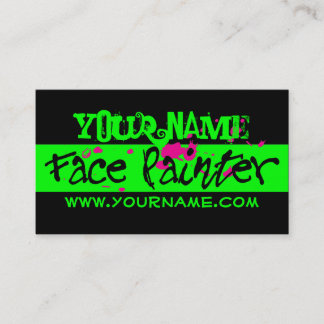 Green Neon Business Card