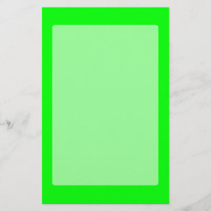 Green Neon Colour Customise This Stationery