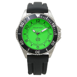 Green Neon Colour Personalise This Watch
