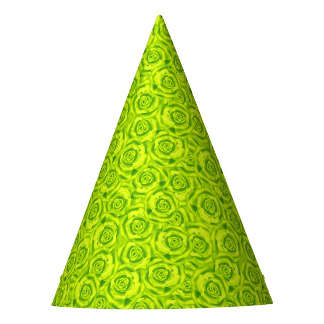 Green neon party hat (Front)