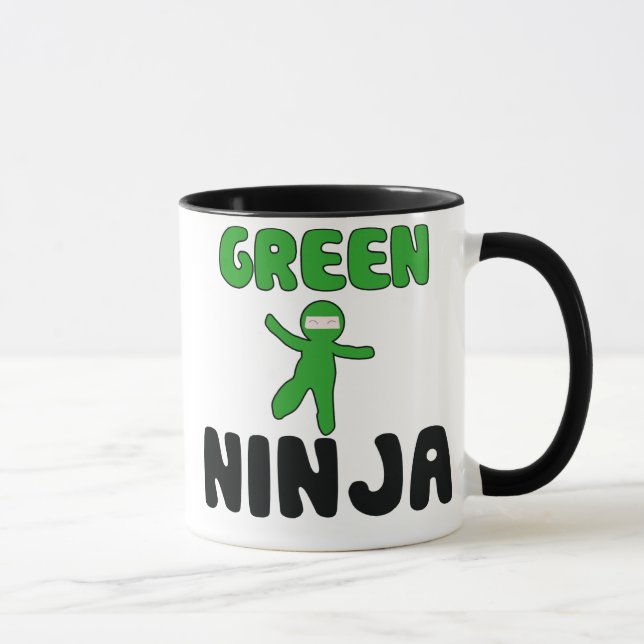 Green Ninja Mug (Right)
