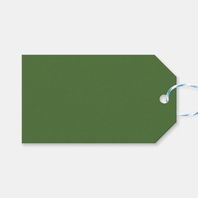 Green no.4, Green Gift Tag (Front (Horizontal))