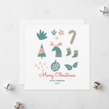 Green Non Photo Cute Simple Christmas Drawings