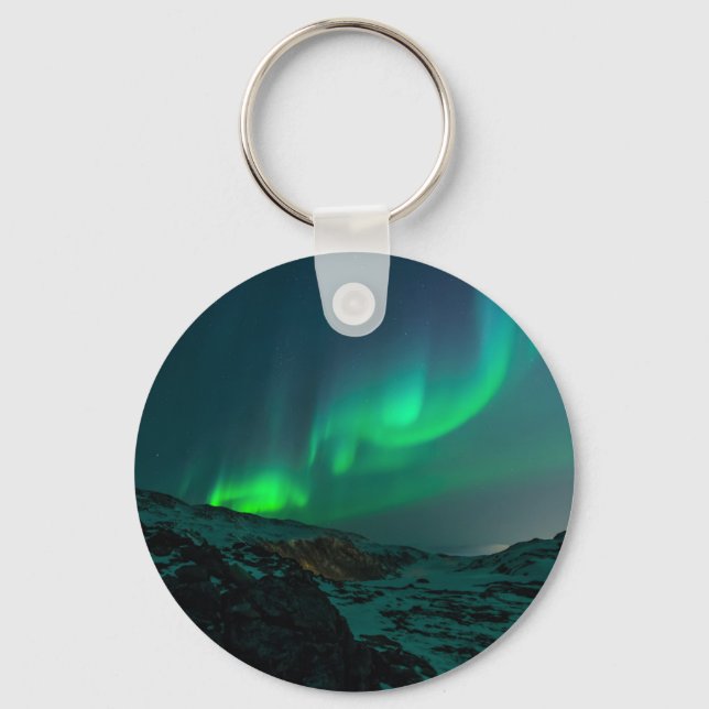 Green Northern Lights Key Ring (Front)