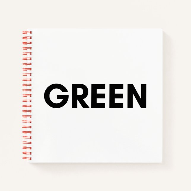 green notebook (Front)