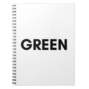 green notebook