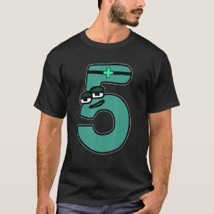 Green Number Five Boys Matching Evil Number Lore T-Shirt