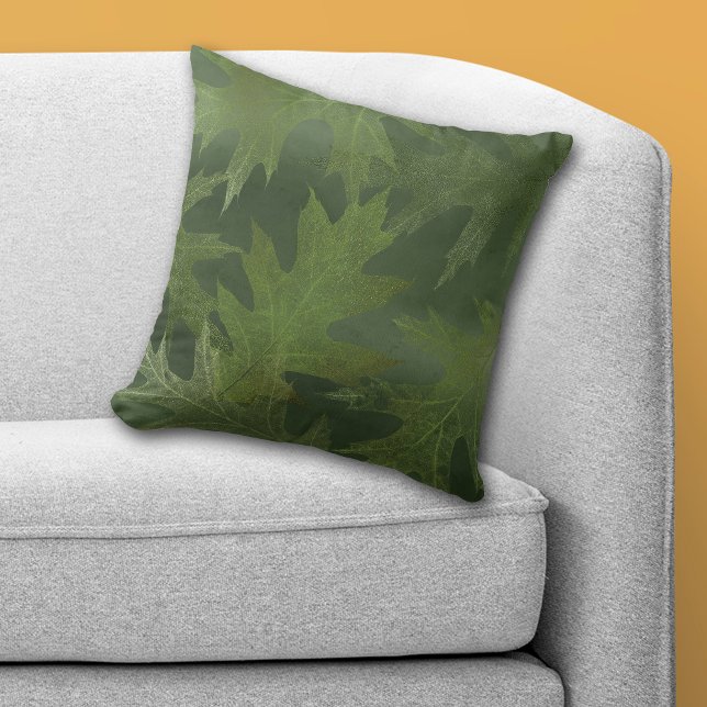 Green Oak Leaf Cushion (Creator Uploaded)