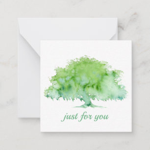 Green Oak Tree Card