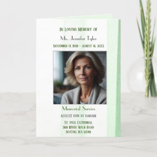  Green Obituary Bereavement Service Programs