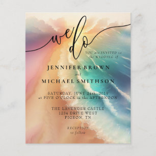 Green Ocean Beach Watercolor Signature We do sunny Flyer