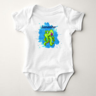 Green Octopus Baby Bodysuit
