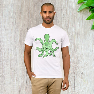 Green Octopus Mens T-Shirt