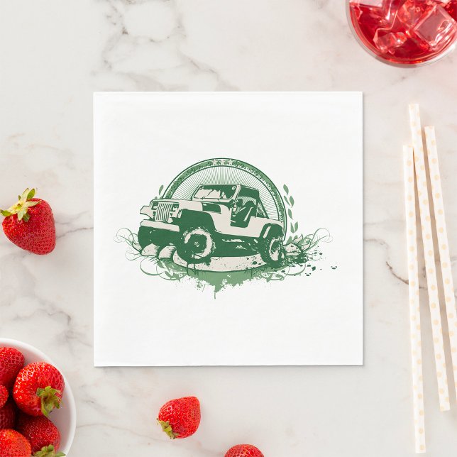Green Off Road Vehicle Napkin (Creator Uploaded)