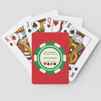 Green Off White Casino Poker Chip Gambler