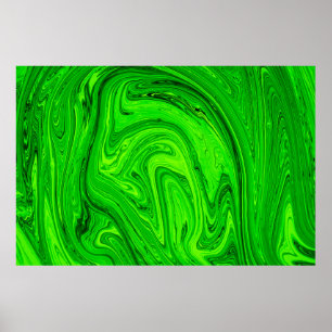 Green oil paint abstract background. Oil paint gre Poster