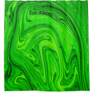Green oil paint abstract background. Oil paint gre Shower Curtain