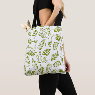 Green Olive Oil Tote Bag