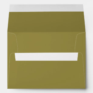 Green Olive Solid Colour Trend Envelope