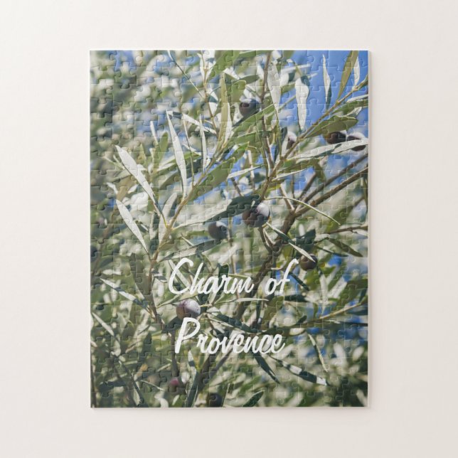 Green Olive Tree with Black Fruits Jigsaw Puzzle (Vertical)
