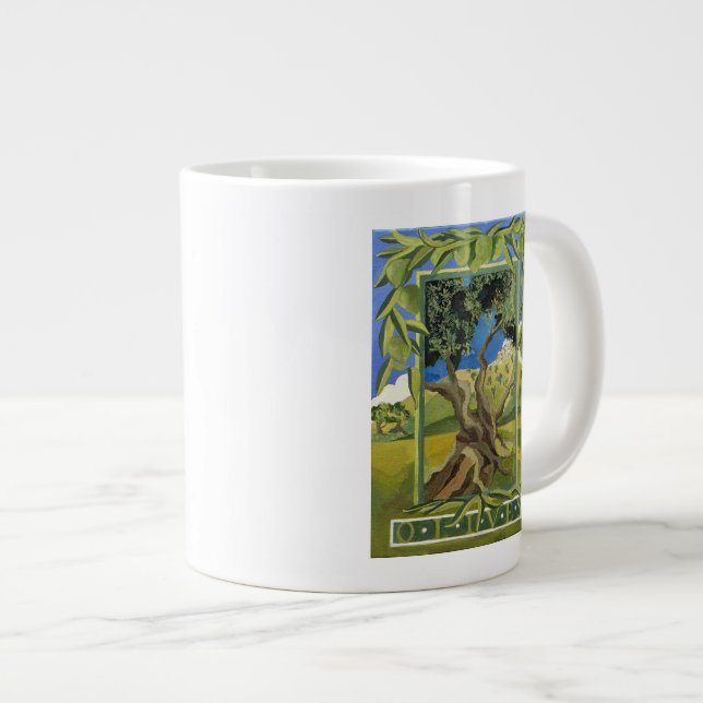 Green Olives 2014 Large Coffee Mug (Front Right)