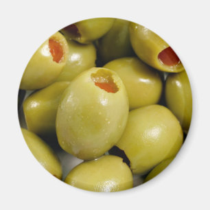 Green olives magnet